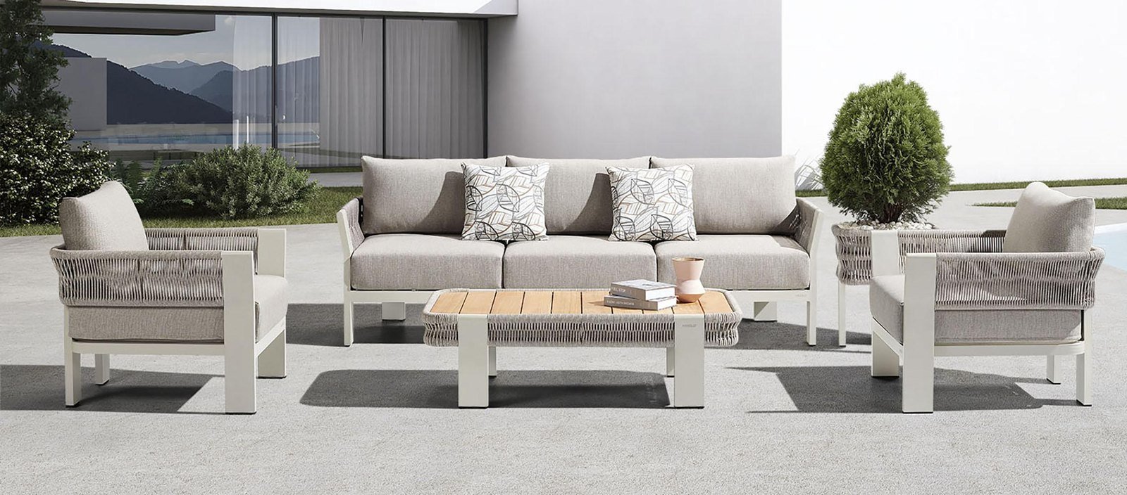 Borromeo Sofa Set — Beige